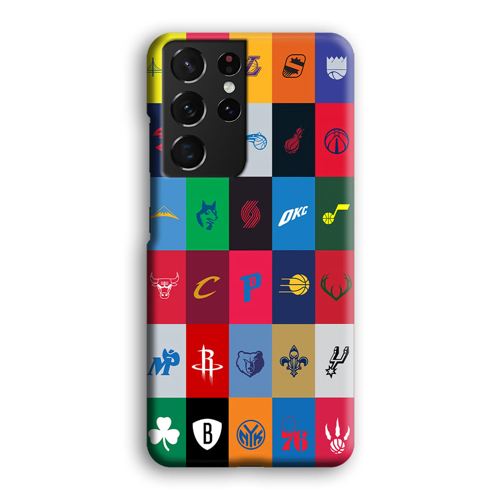 NBA Team Logos Samsung Galaxy S21 Ultra Case-Phone Case-3D Case-Altracase