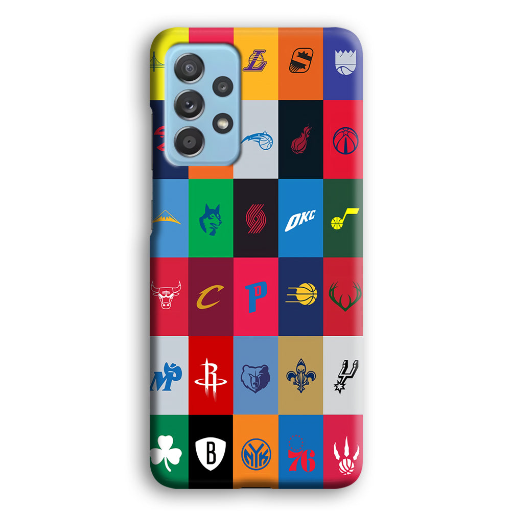 NBA Team Logos Samsung Galaxy A72 Case-Phone Case-3D Case-Altracase