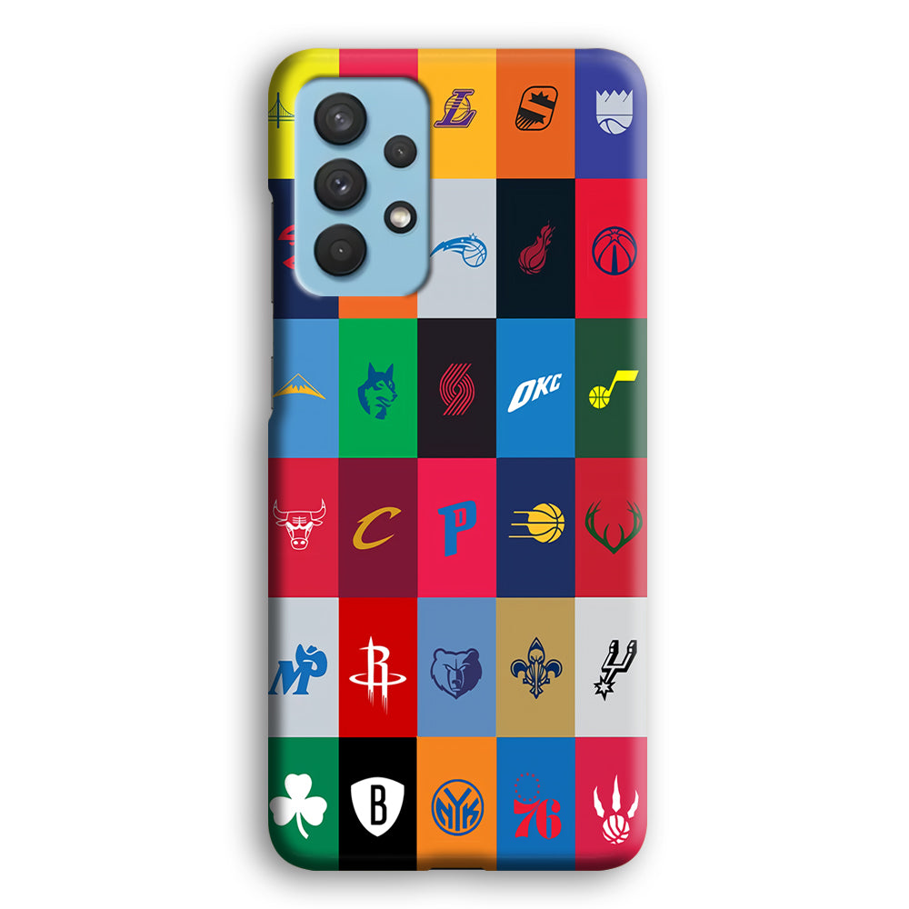 NBA Team Logos Samsung Galaxy A32 Case-Phone Case-3D Case-Altracase