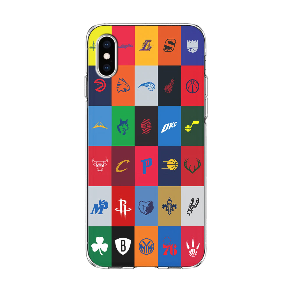 NBA Team Logos iPhone Xs Case-Phone Case-Clear Soft Case-Altracase