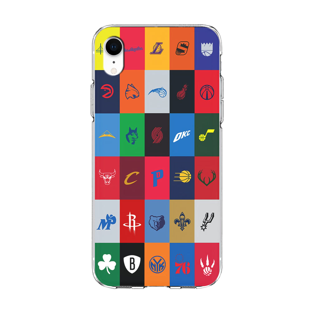 NBA Team Logos iPhone XR Case-Phone Case-Clear Soft Case-Altracase