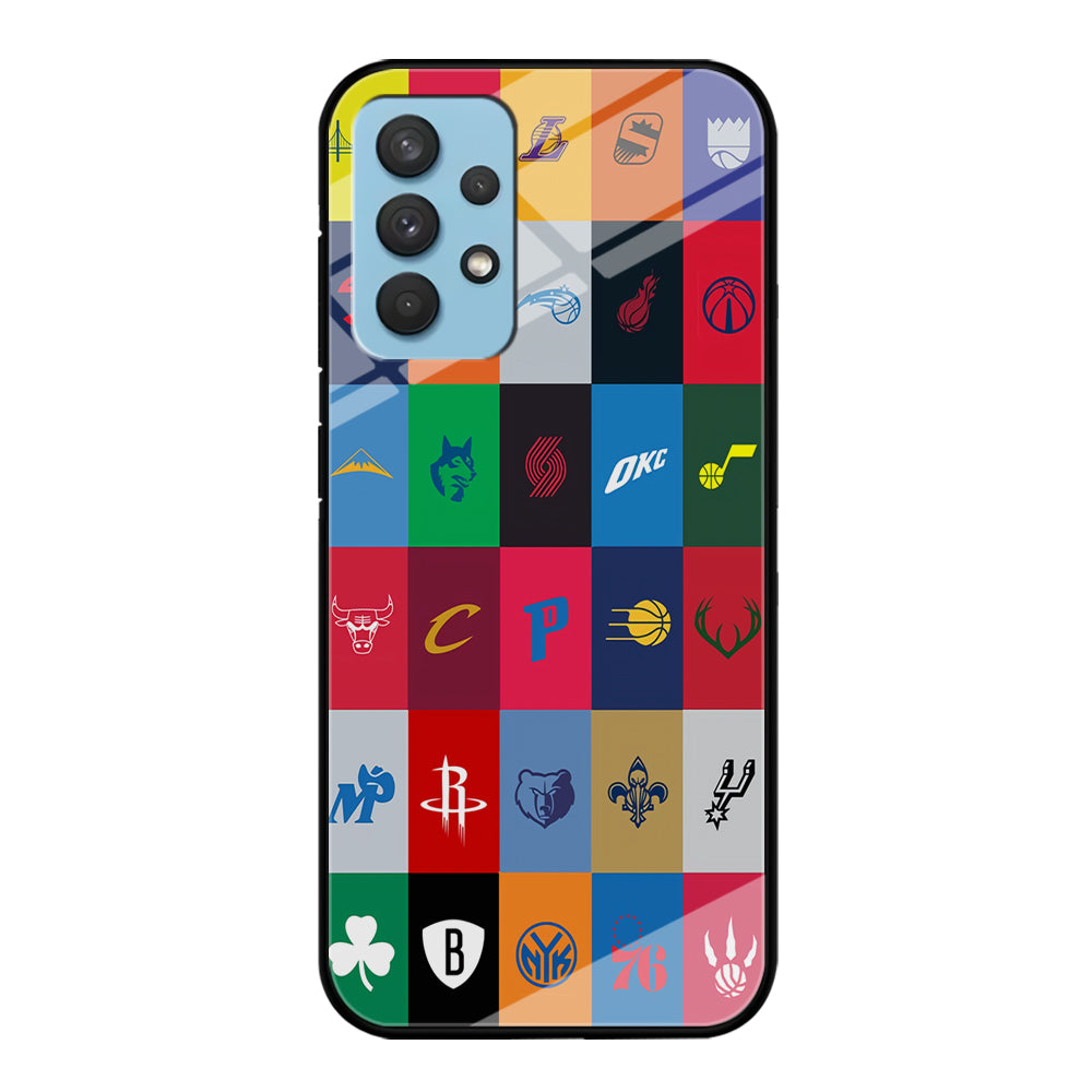 NBA Team Logos Samsung Galaxy A32 Case-Phone Case-Tempered Glass Case-Altracase