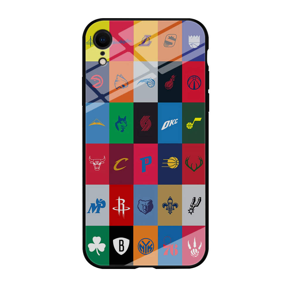 NBA Team Logos iPhone XR Case-Phone Case-Tempered Glass Case-Altracase