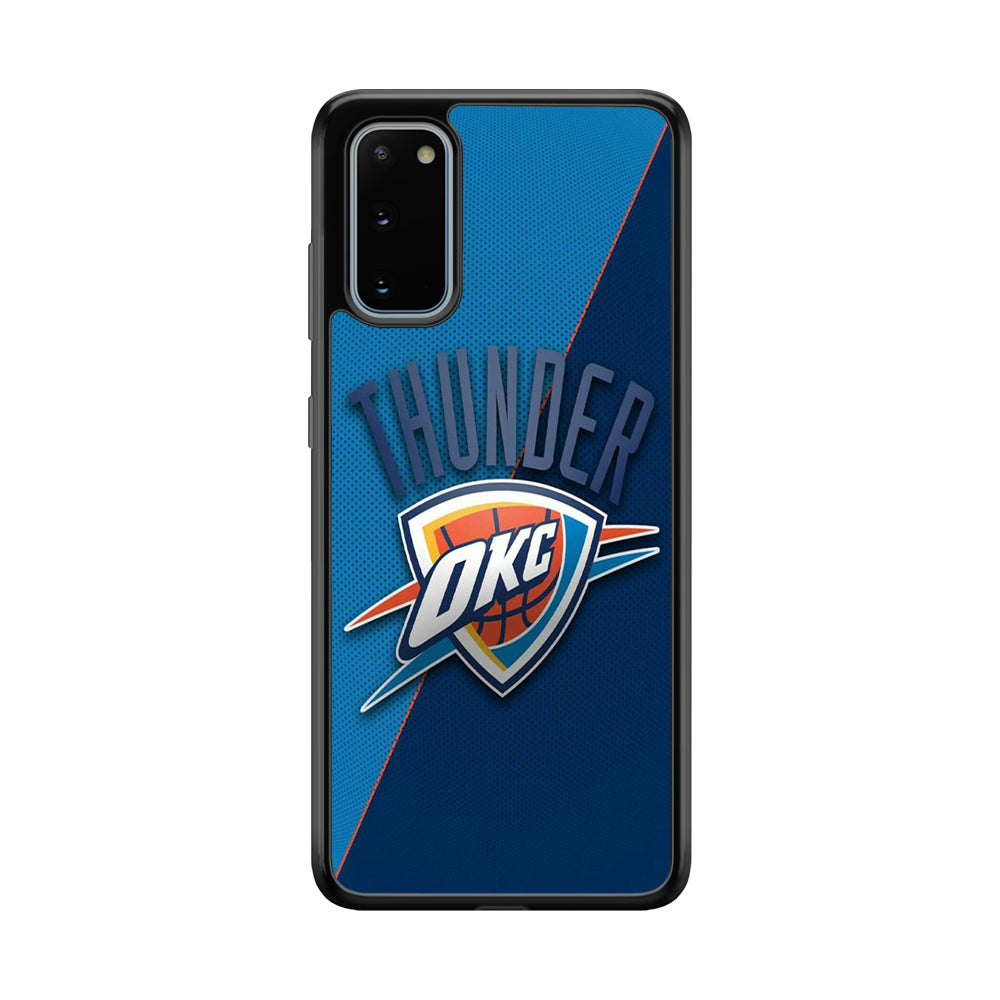 NBA Thunder Basketball 001 Samsung Galaxy S20 Case-Phone Case-Rubber Black (2D Case)-Altracase