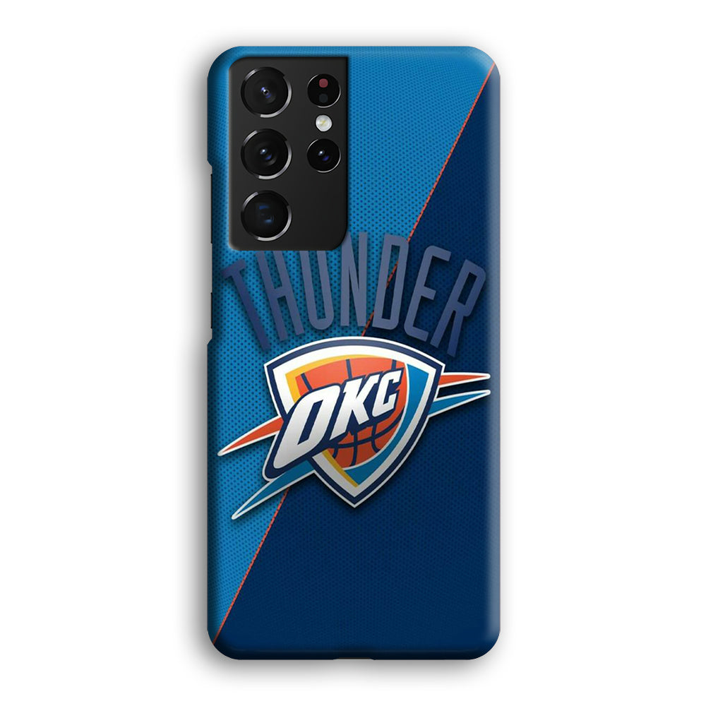 NBA Thunder Basketball 001 Samsung Galaxy S21 Ultra Case-Phone Case-3D Case-Altracase