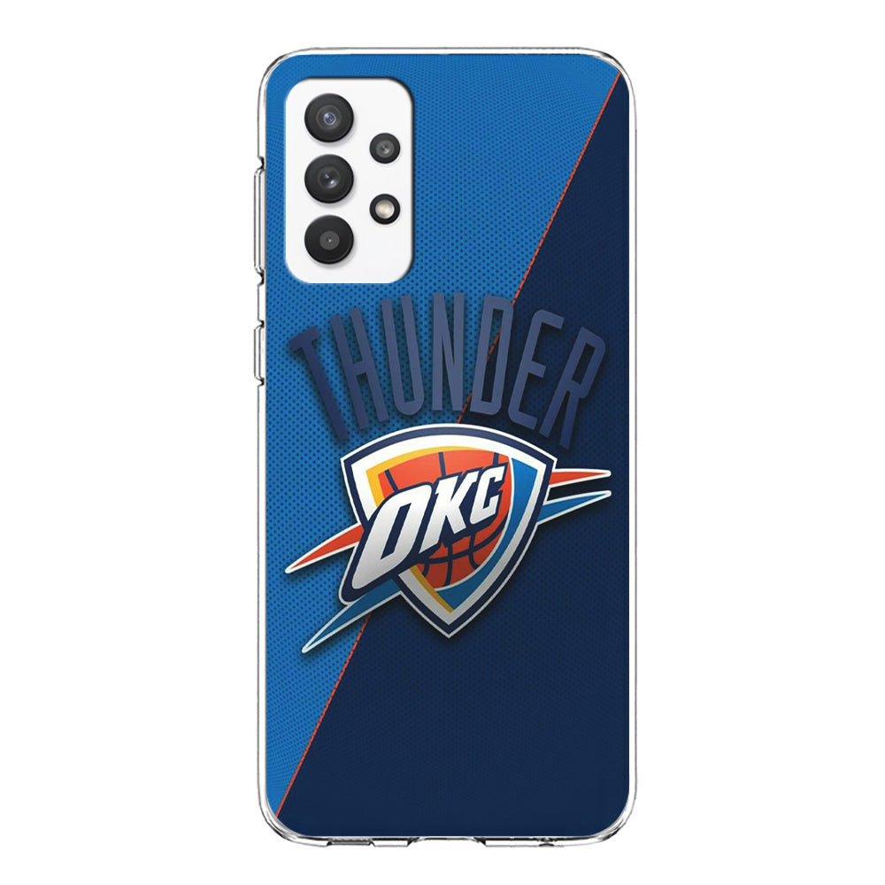 NBA Thunder Basketball 001 Samsung Galaxy A32 Case-Phone Case-Clear Soft Case-Altracase