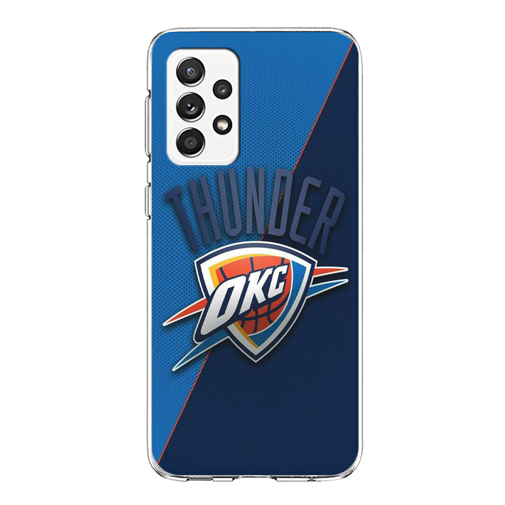 NBA Thunder Basketball 001 Samsung Galaxy A72 Case-Phone Case-Clear Soft Case-Altracase