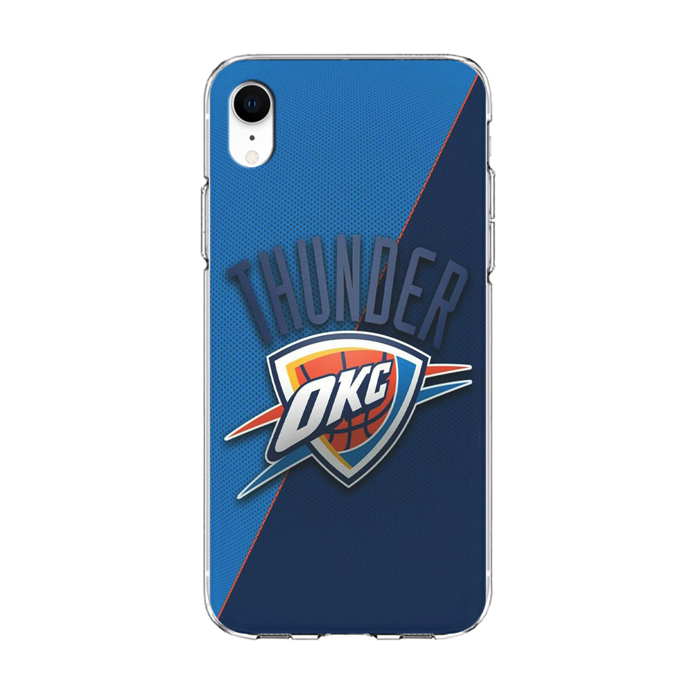 NBA Thunder Basketball 001 iPhone XR Case-Phone Case-Clear Soft Case-Altracase