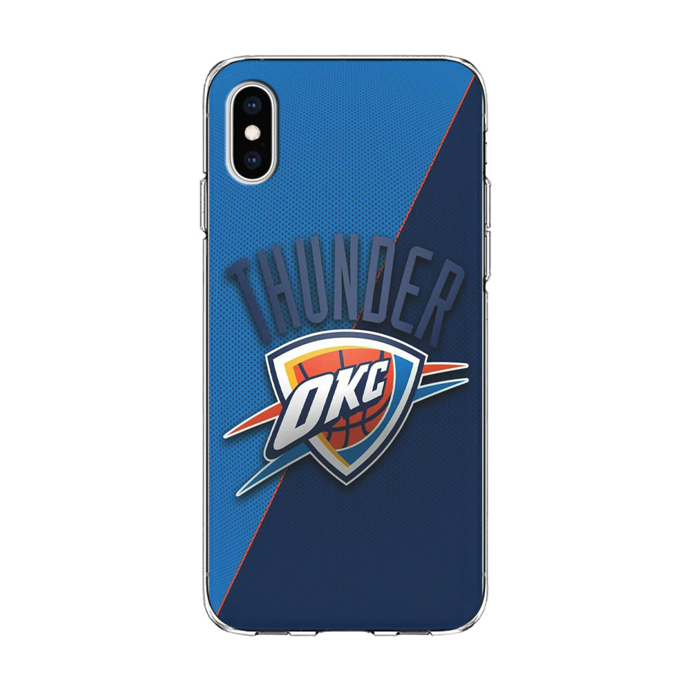 NBA Thunder Basketball 001 iPhone Xs Case-Phone Case-Clear Soft Case-Altracase