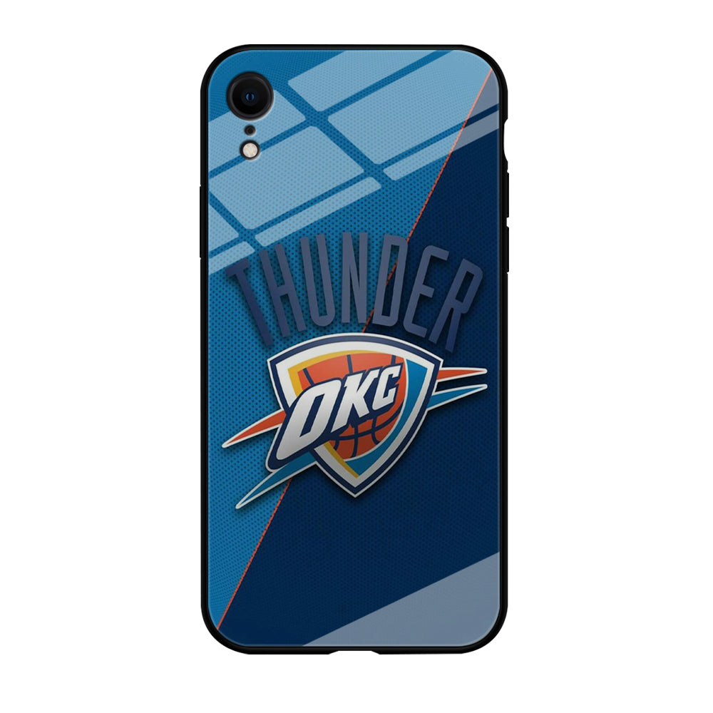 NBA Thunder Basketball 001 iPhone XR Case-Phone Case-Tempered Glass Case-Altracase