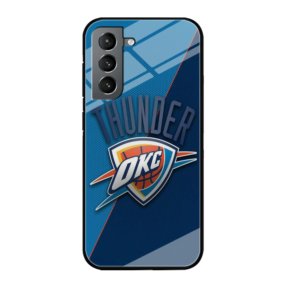 NBA Thunder Basketball 001 Samsung Galaxy S23 Plus Case-Phone Case-Tempered Glass Case-Altracase