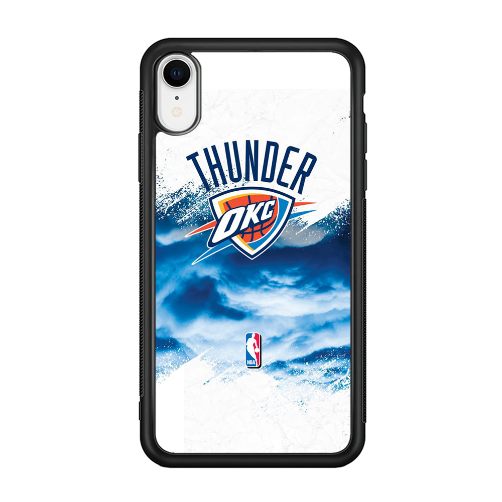 NBA Thunder Basketball 002 iPhone XR Case-Phone Case-Rubber Black (2D Case)-Altracase