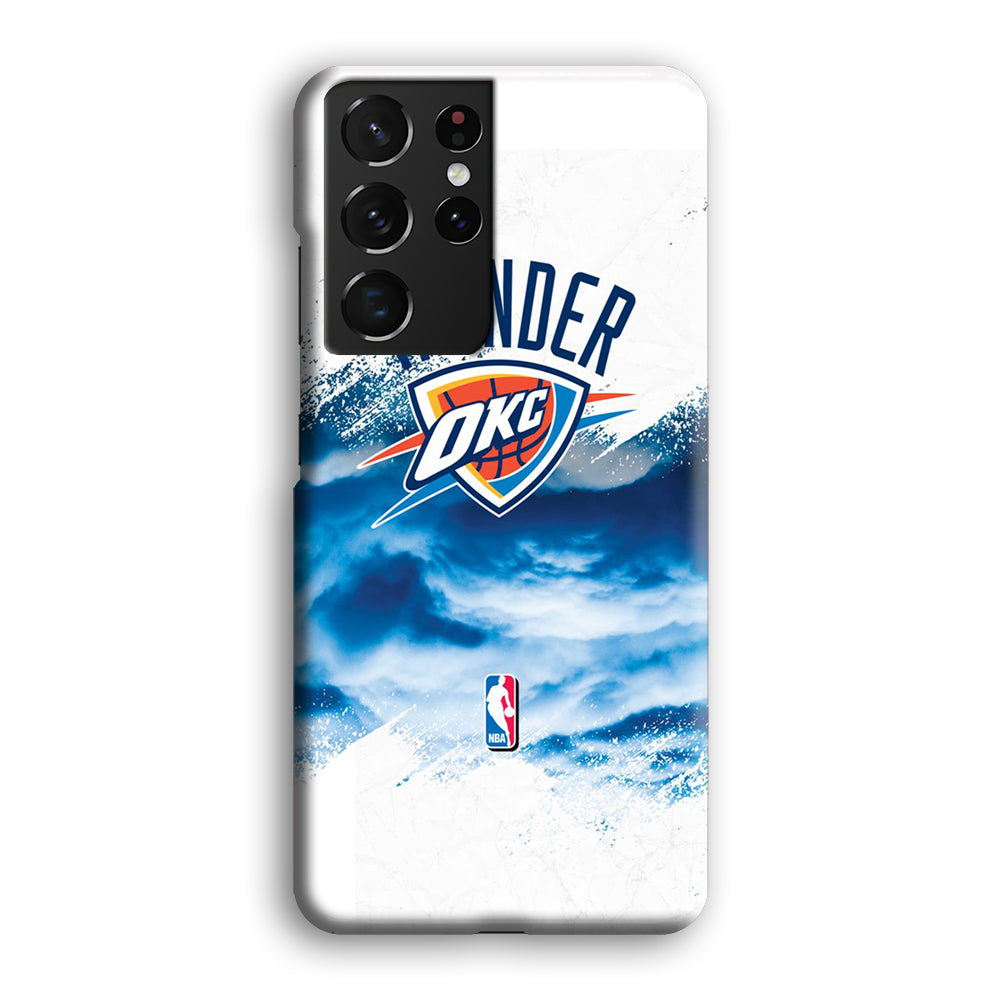 NBA Thunder Basketball 002 Samsung Galaxy S21 Ultra Case-Phone Case-3D Case-Altracase