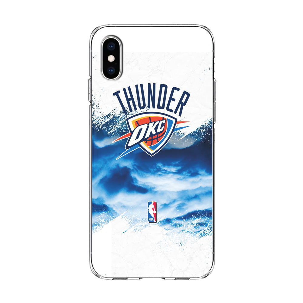 NBA Thunder Basketball 002 iPhone Xs Case-Phone Case-Clear Soft Case-Altracase