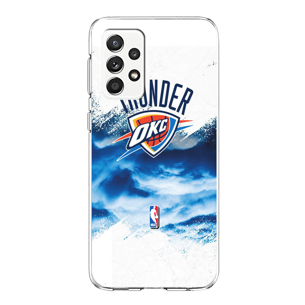 NBA Thunder Basketball 002 Samsung Galaxy A72 Case-Phone Case-Clear Soft Case-Altracase