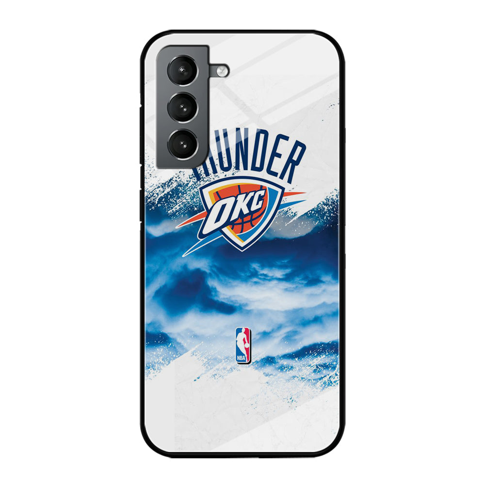 NBA Thunder Basketball 002 Samsung Galaxy S24 Plus Case-Phone Case-Tempered Glass Case-Altracase