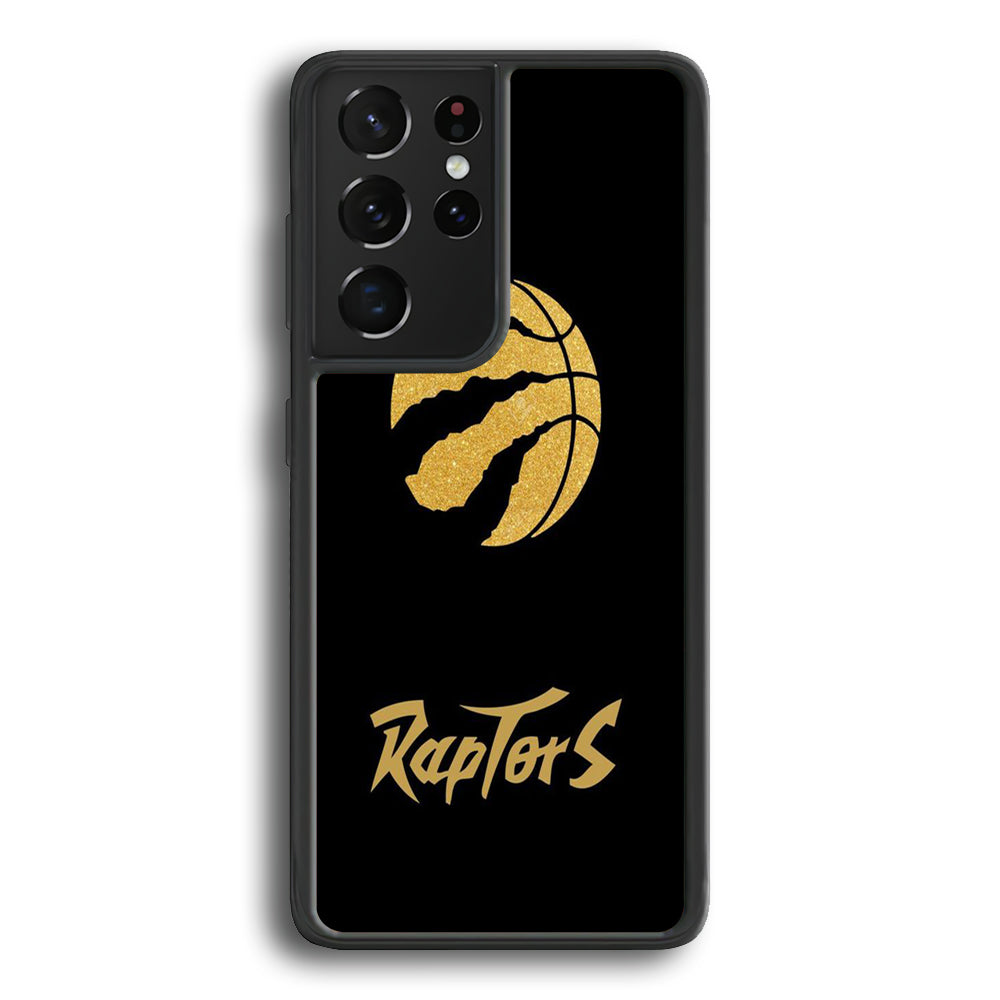 NBA Toronto Raptors Basketball 001 Samsung Galaxy S21 Ultra Case-Phone Case-Rubber Black (2D Case)-Altracase
