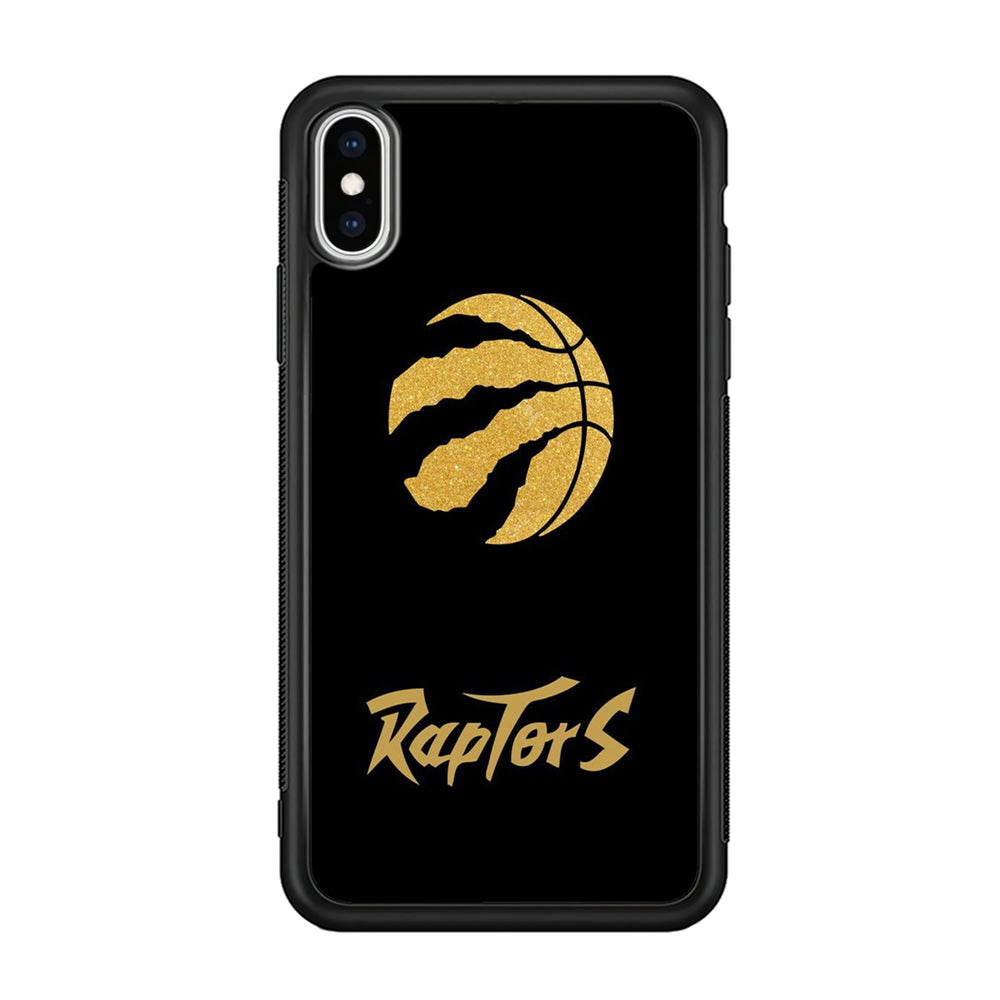 NBA Toronto Raptors Basketball 001 iPhone Xs Case-Phone Case-Rubber Black (2D Case)-Altracase