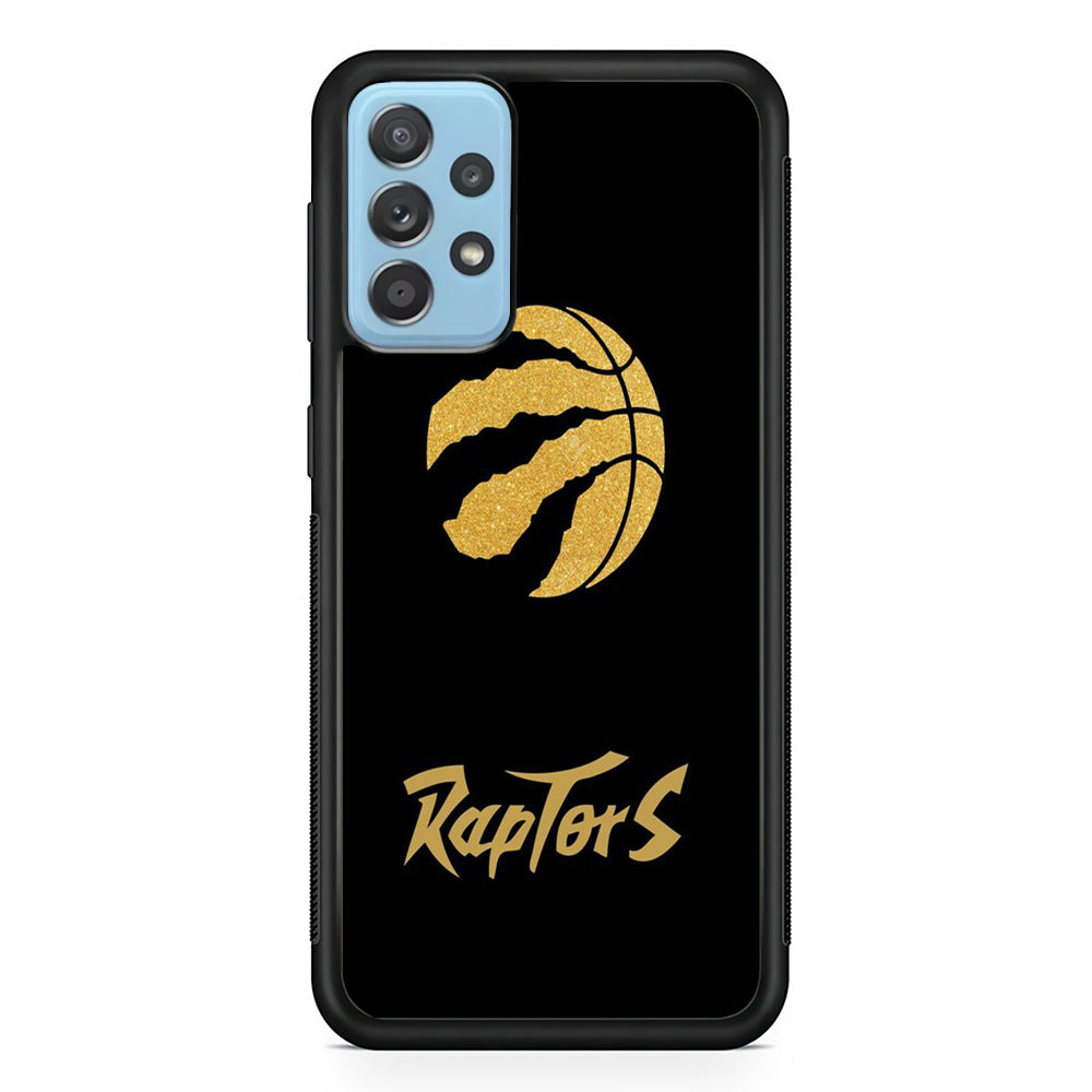 NBA Toronto Raptors Basketball 001 Samsung Galaxy A72 Case-Phone Case-Rubber Black (2D Case)-Altracase