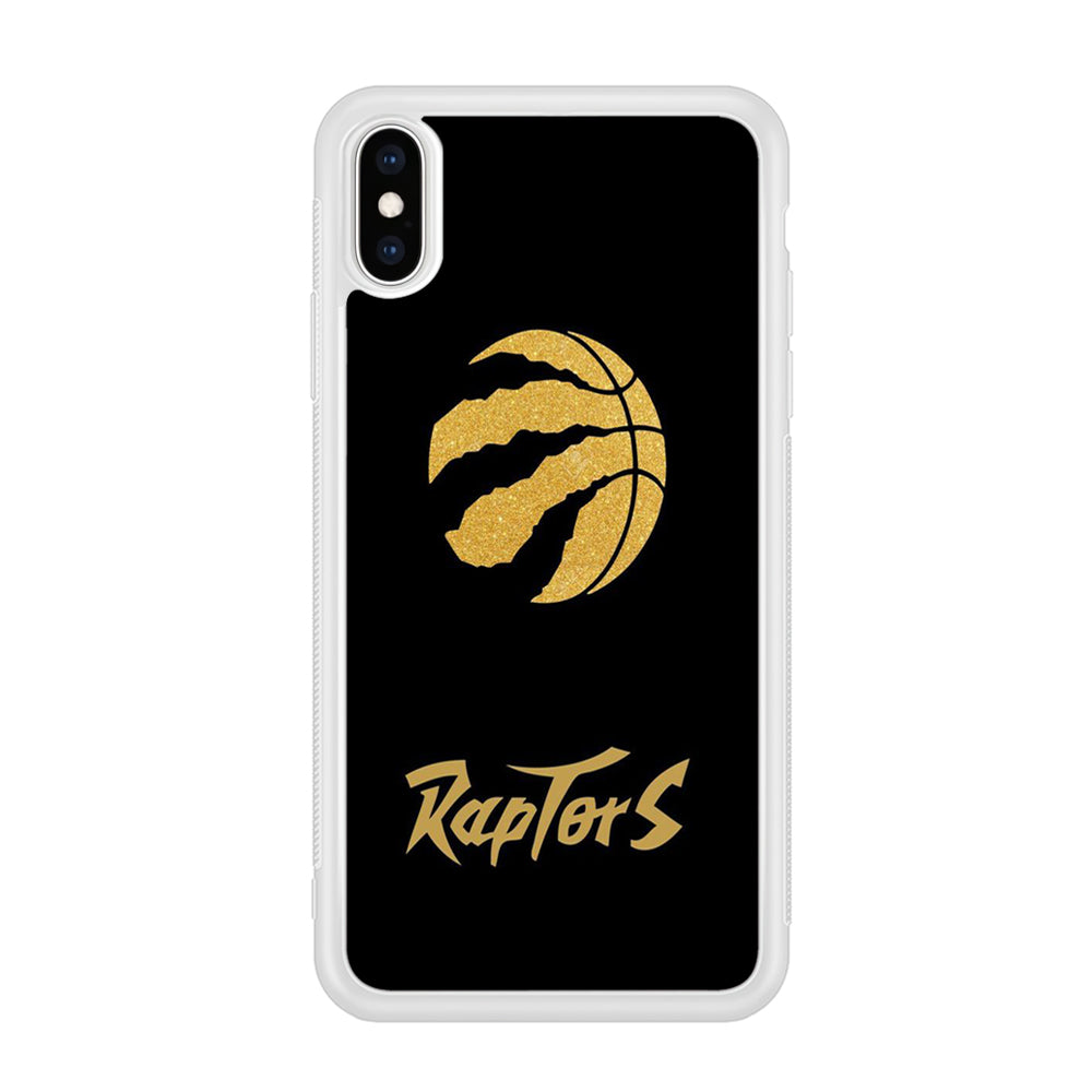 NBA Toronto Raptors Basketball 001 iPhone Xs Case-Phone Case-Rubber White (2D Case)-Altracase