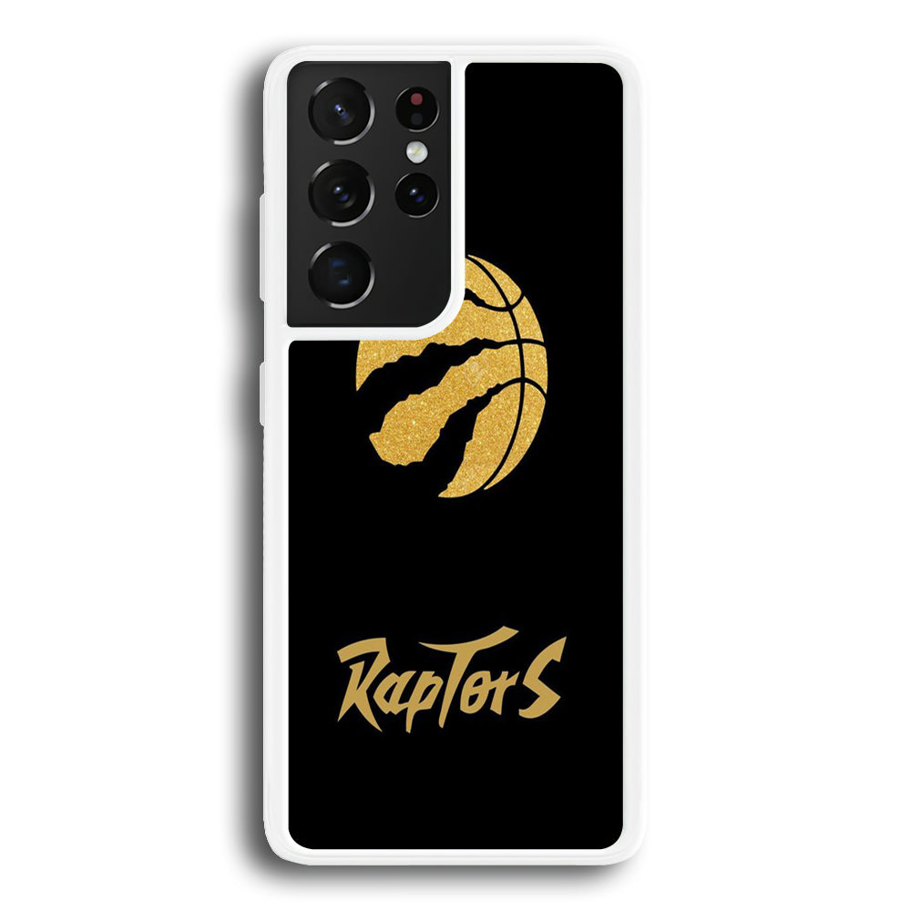 NBA Toronto Raptors Basketball 001 Samsung Galaxy S24 Ultra Case-Phone Case-Rubber White (2D Case)-Altracase