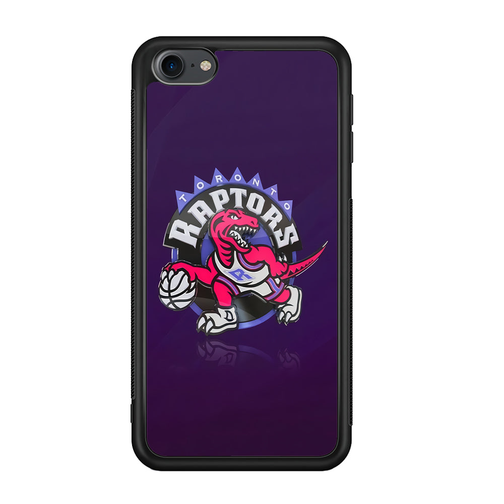 NBA Toronto Raptors Basketball 002 iPod Touch 6 Case-Phone Case-Rubber White (2D Case)-Altracase