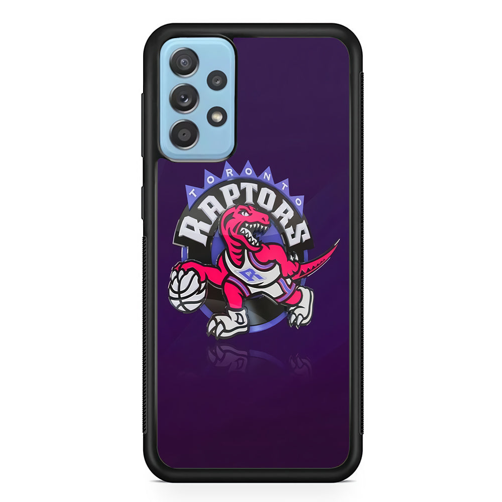 NBA Toronto Raptors Basketball 002 Samsung Galaxy A72 Case-Phone Case-Rubber Black (2D Case)-Altracase