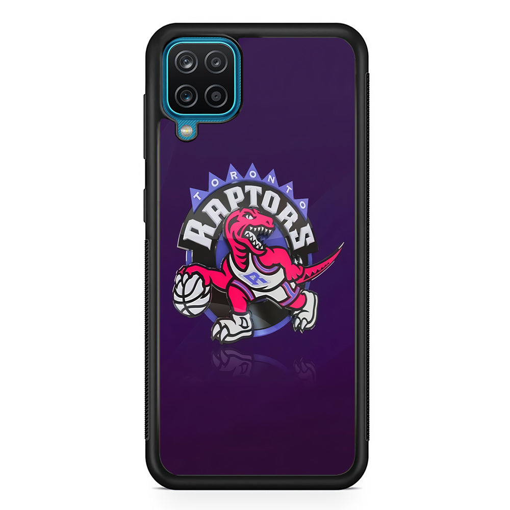 NBA Toronto Raptors Basketball 002 Samsung Galaxy A12 Case-Phone Case-Rubber Black (2D Case)-Altracase