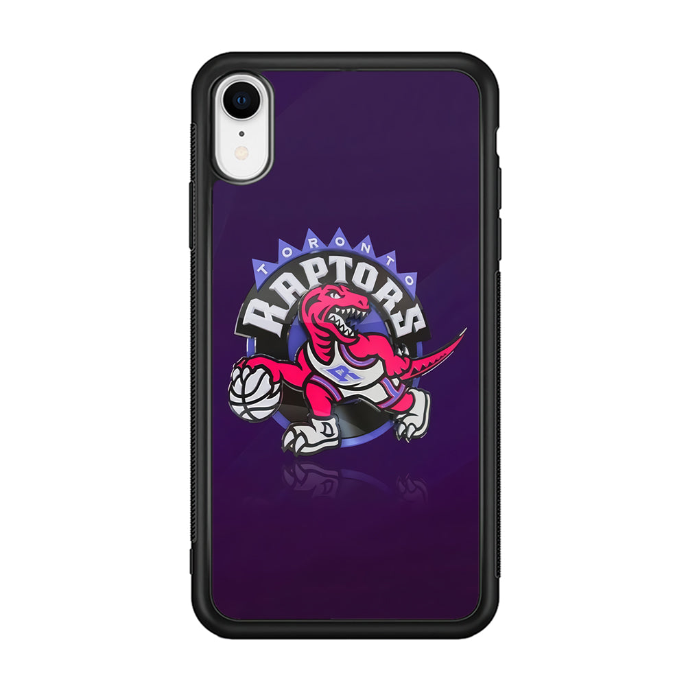 NBA Toronto Raptors Basketball 002 iPhone XR Case-Phone Case-Rubber Black (2D Case)-Altracase