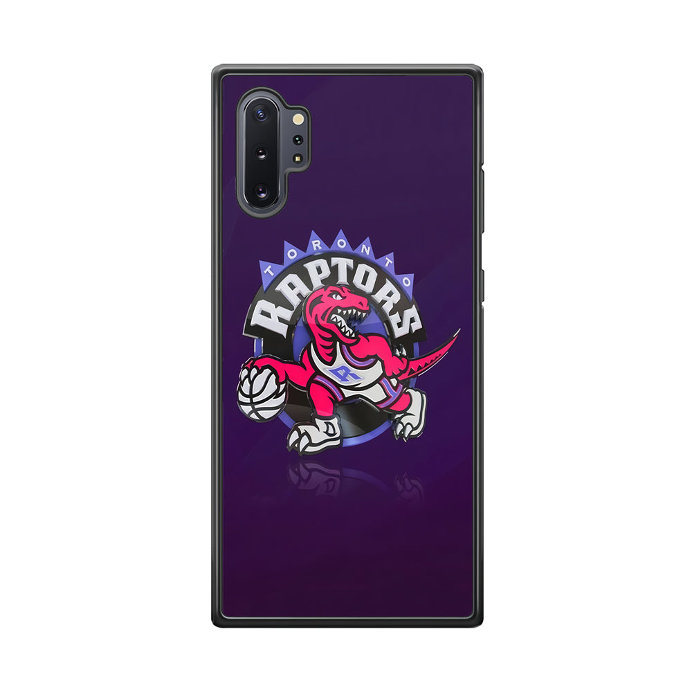 NBA Toronto Raptors Basketball 002 Samsung Galaxy Note 10 Plus Case-Phone Case-Rubber Black (2D Case)-Altracase