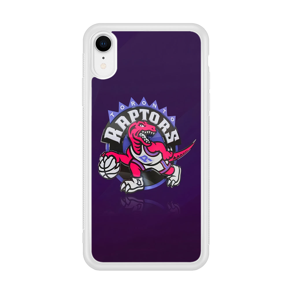 NBA Toronto Raptors Basketball 002 iPhone XR Case-Phone Case-Rubber White (2D Case)-Altracase
