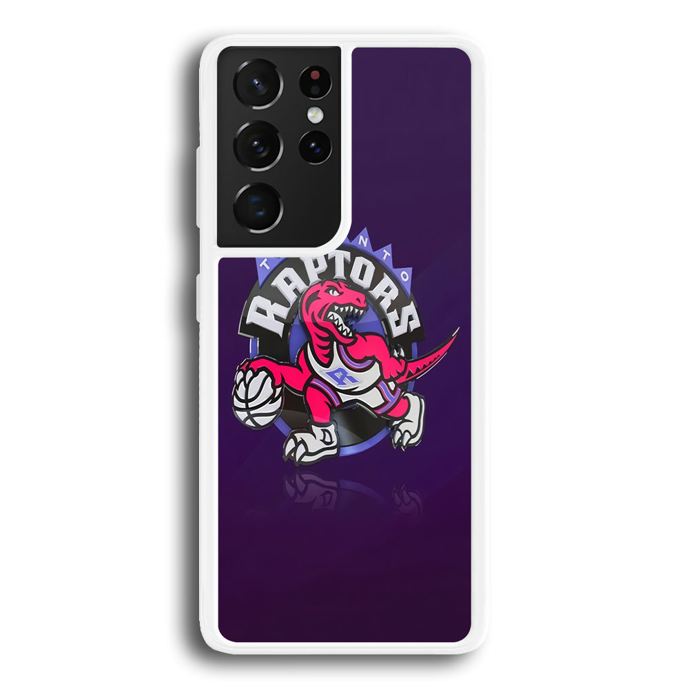 NBA Toronto Raptors Basketball 002 Samsung Galaxy S21 Ultra Case-Phone Case-Rubber White (2D Case)-Altracase