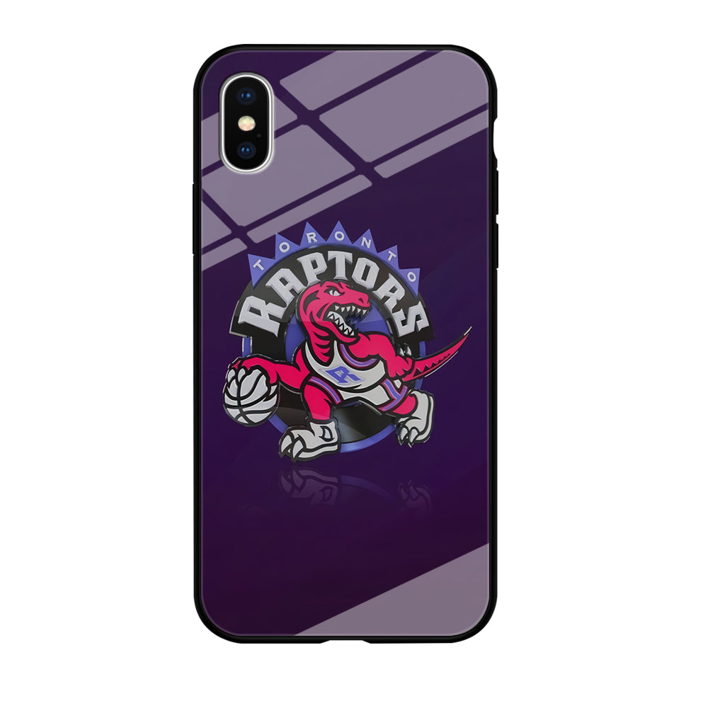 NBA Toronto Raptors Basketball 002 iPhone Xs Case-Phone Case-Tempered Glass Case-Altracase