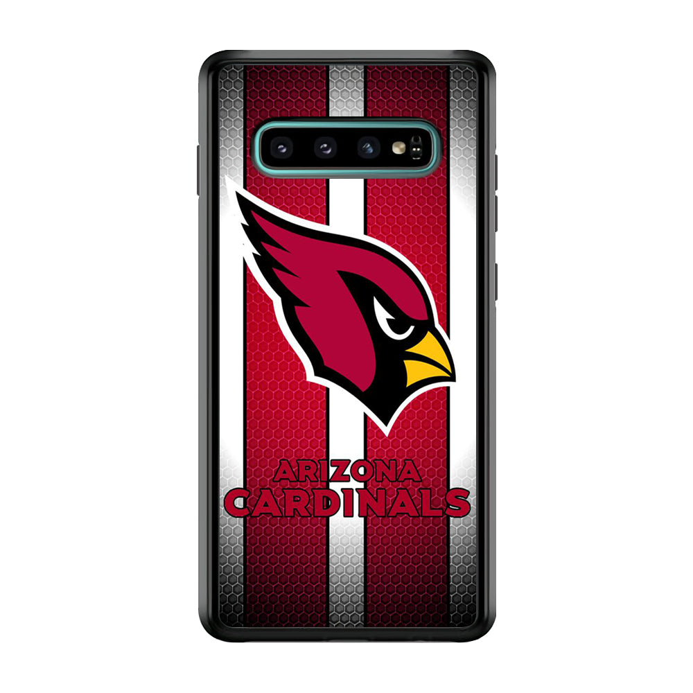 NFL Arizona Cardinals 001 Samsung Galaxy S10 Case-Phone Case-Rubber Black (2D Case)-Altracase