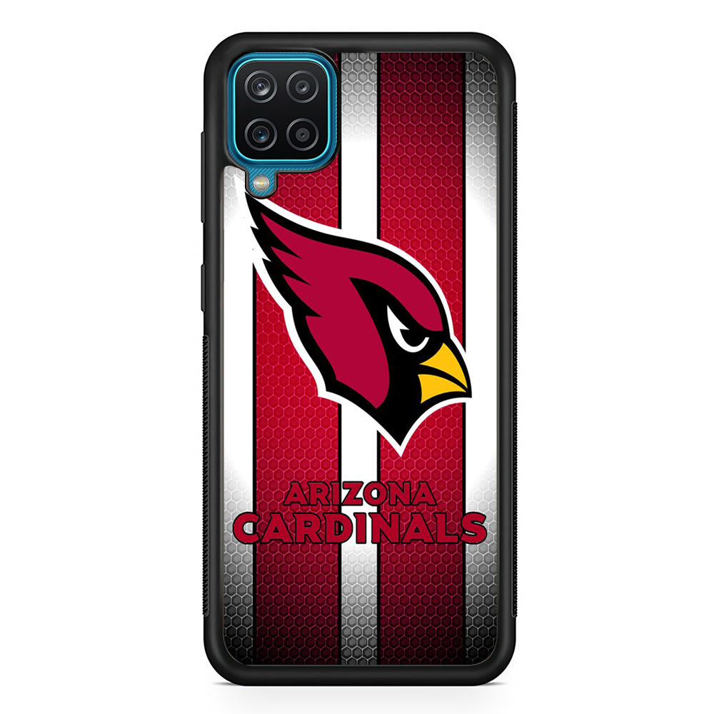 NFL Arizona Cardinals 001 Samsung Galaxy A12 Case-Phone Case-Rubber Black (2D Case)-Altracase
