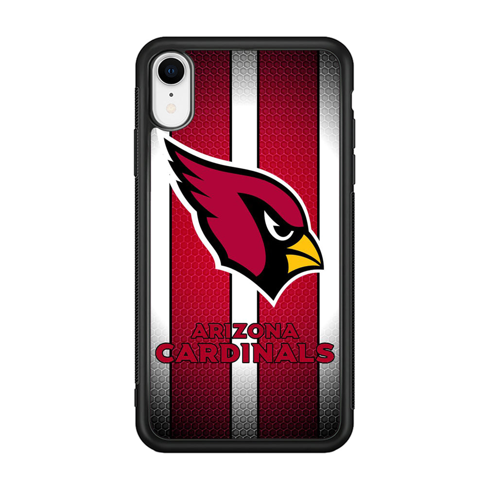 NFL Arizona Cardinals 001 iPhone XR Case-Phone Case-Rubber Black (2D Case)-Altracase