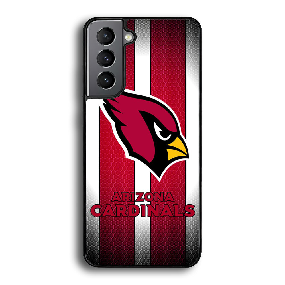 NFL Arizona Cardinals 001 Samsung Galaxy S21 Case-Phone Case-Rubber Black (2D Case)-Altracase