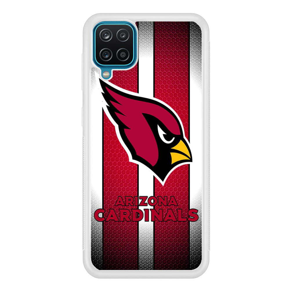 NFL Arizona Cardinals 001 Samsung Galaxy A12 Case-Phone Case-Rubber White (2D Case)-Altracase