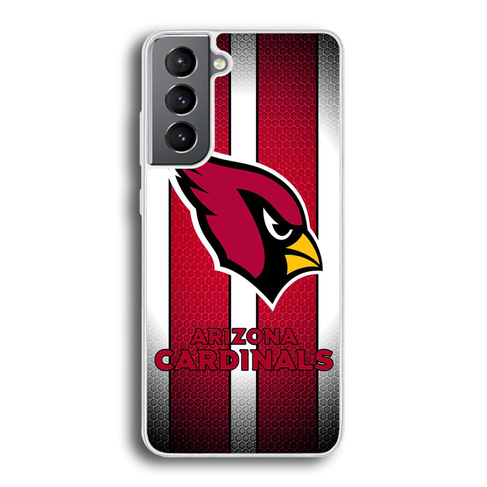 NFL Arizona Cardinals 001 Samsung Galaxy S22 Case-Phone Case-Rubber White (2D Case)-Altracase