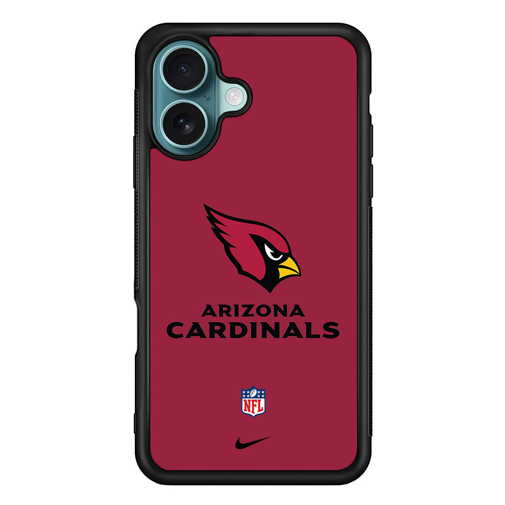 NFL Arizona Cardinals Red Nike iPhone 16 Plus Case - Altracase