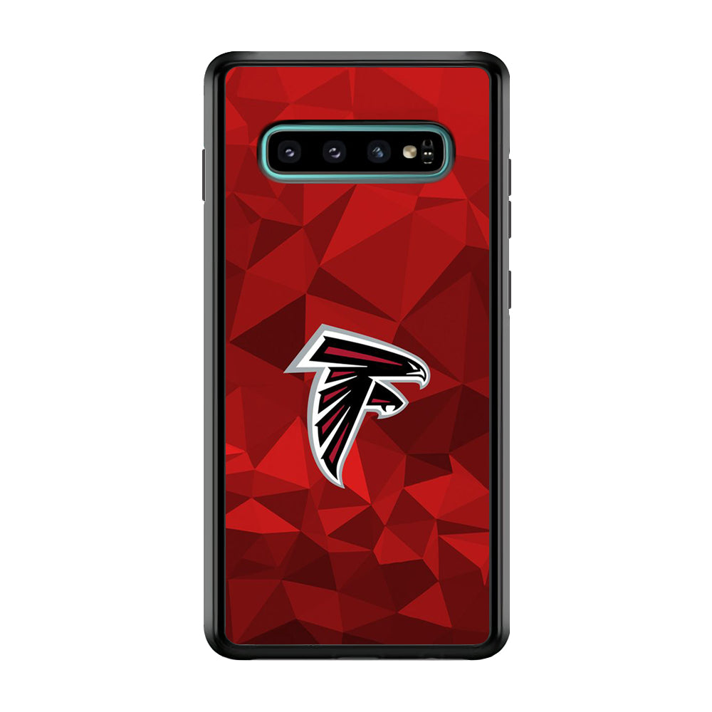 NFL Atlanta Falcons 001 Samsung Galaxy S10 Case-Phone Case-Rubber Black (2D Case)-Altracase