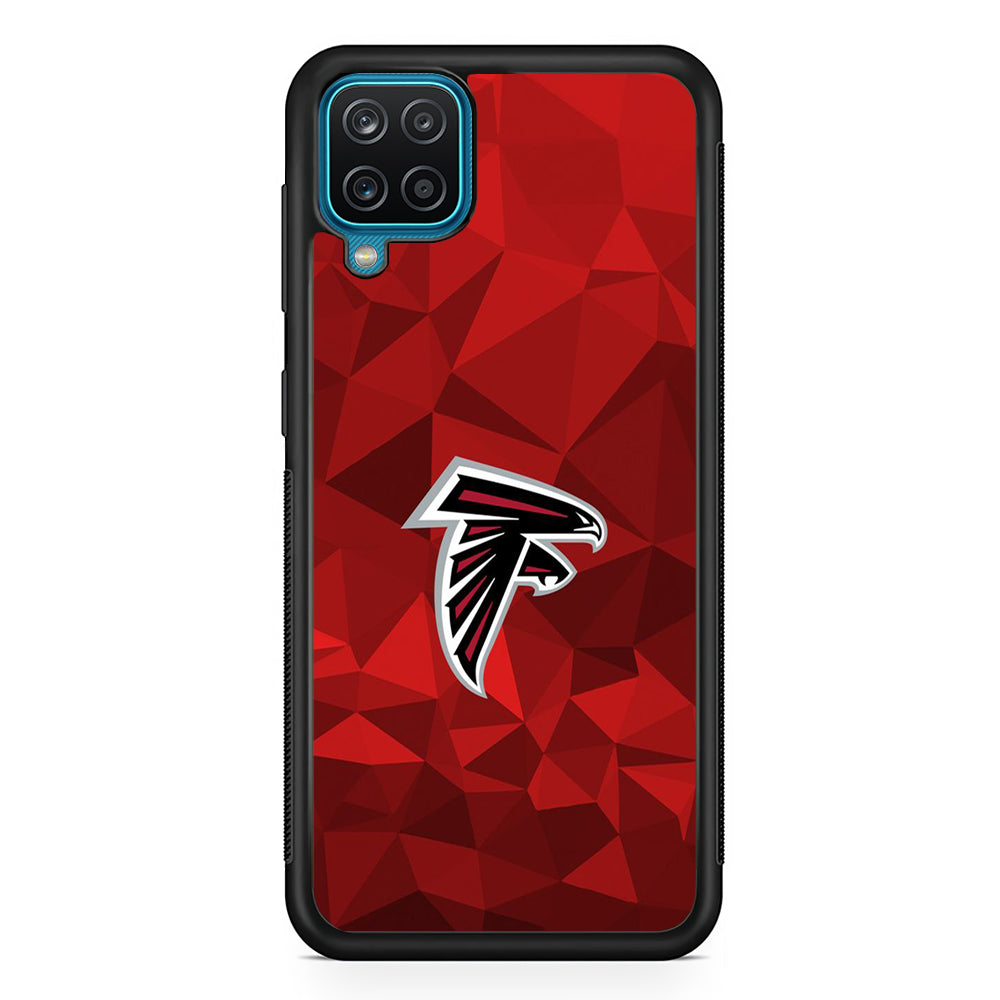 NFL Atlanta Falcons 001 Samsung Galaxy A12 Case-Phone Case-Rubber Black (2D Case)-Altracase