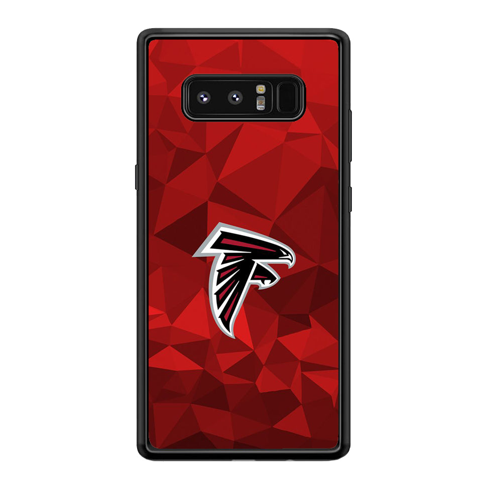 NFL Atlanta Falcons 001 Samsung Galaxy Note 8 Case-Phone Case-Rubber Black (2D Case)-Altracase