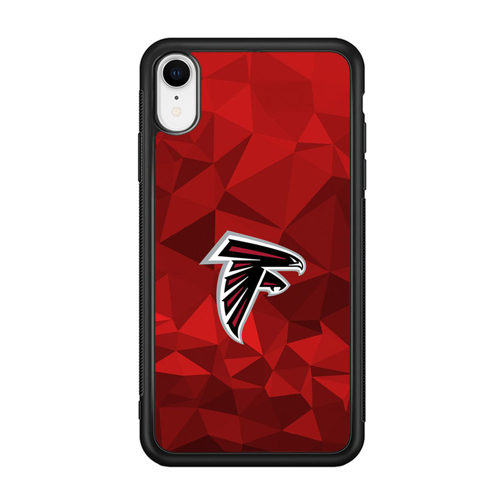 NFL Atlanta Falcons 001 iPhone XR Case-Phone Case-Rubber Black (2D Case)-Altracase