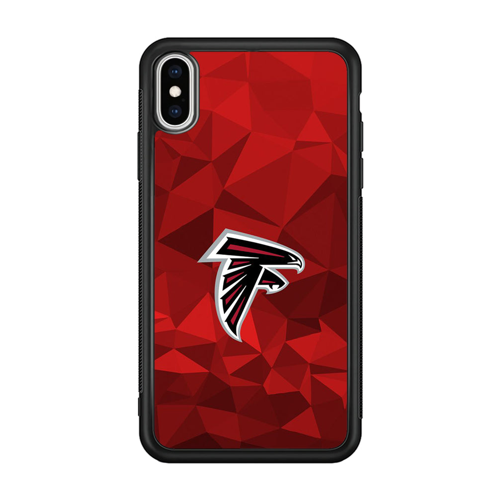 NFL Atlanta Falcons 001 iPhone Xs Case-Phone Case-Rubber Black (2D Case)-Altracase