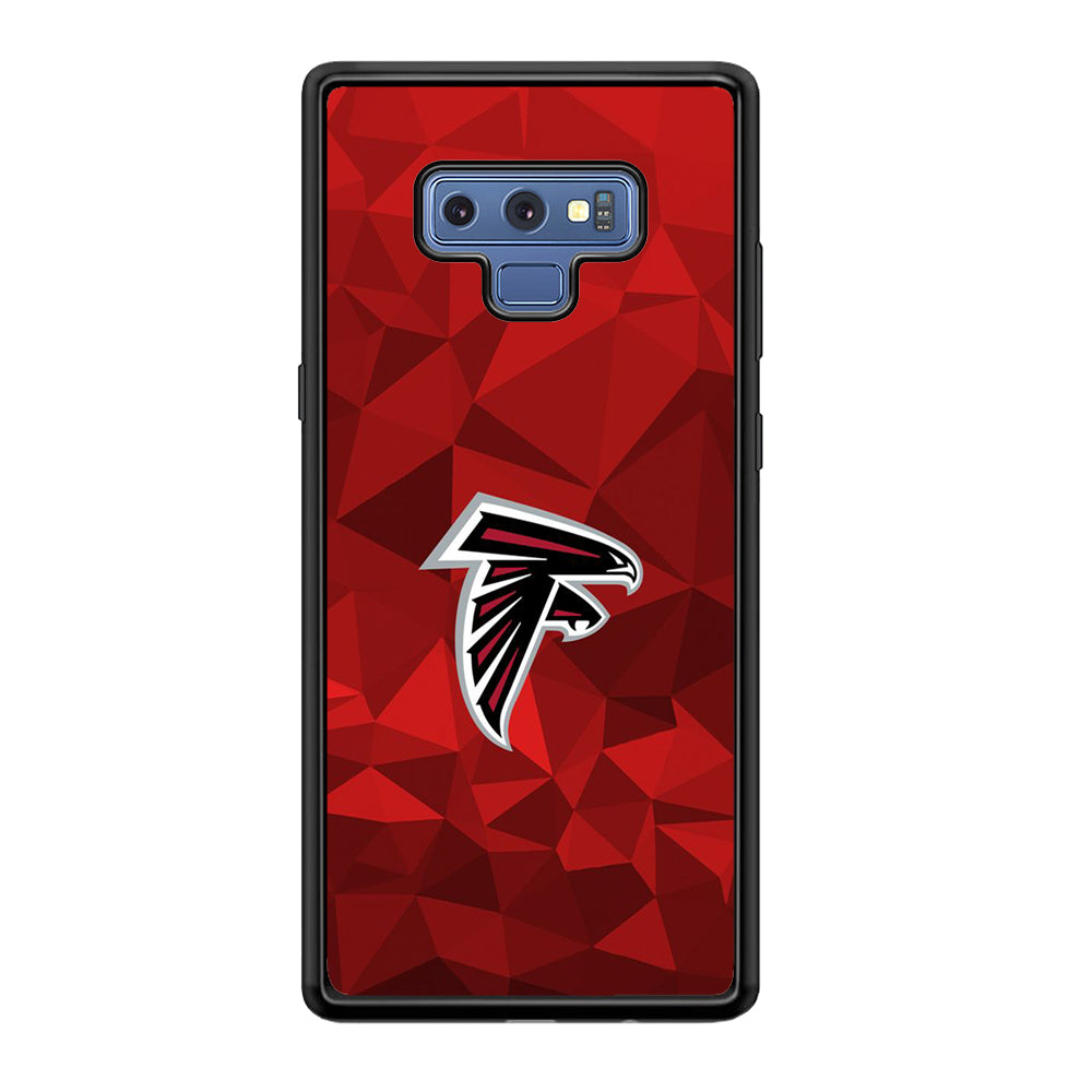 NFL Atlanta Falcons 001 Samsung Galaxy Note 9 Case-Phone Case-Rubber Black (2D Case)-Altracase