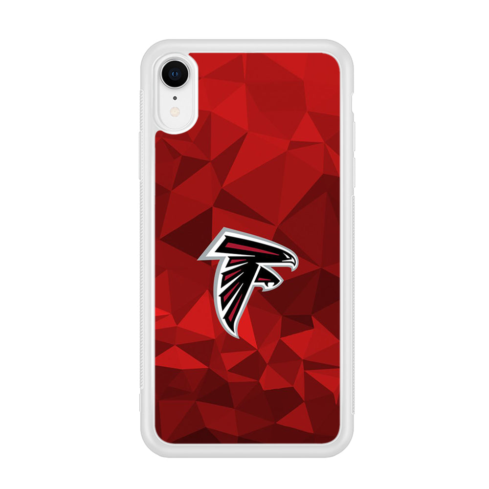 NFL Atlanta Falcons 001 iPhone XR Case-Phone Case-Rubber White (2D Case)-Altracase