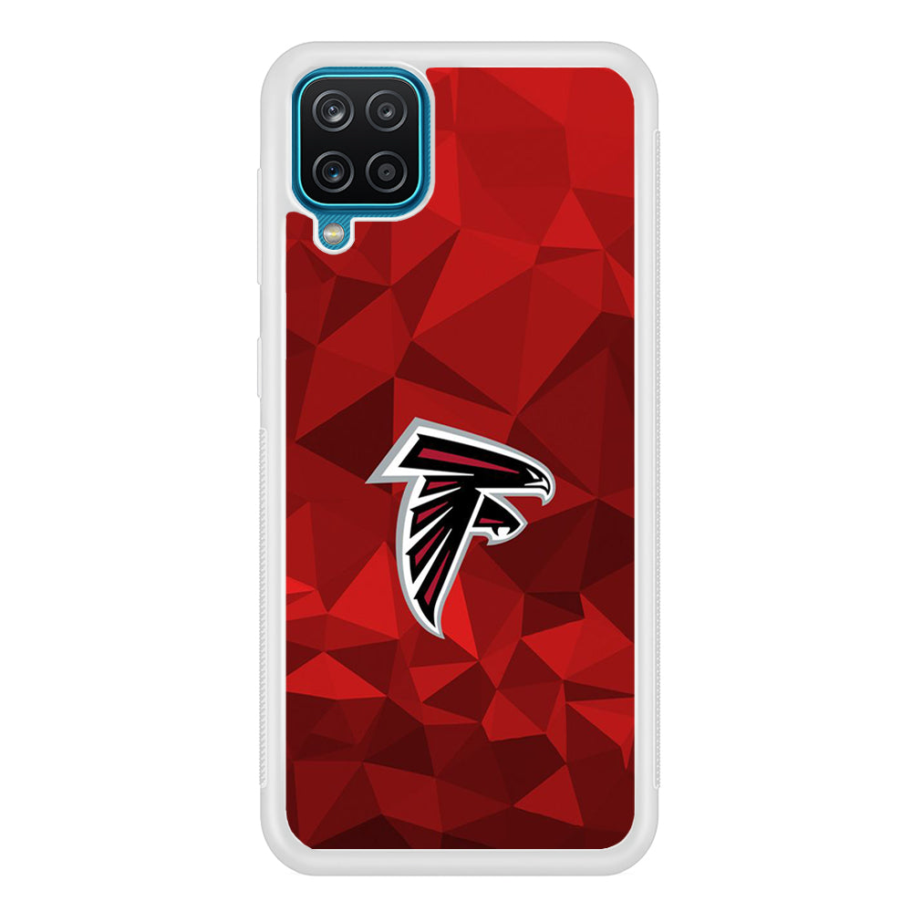 NFL Atlanta Falcons 001 Samsung Galaxy A12 Case-Phone Case-Rubber White (2D Case)-Altracase