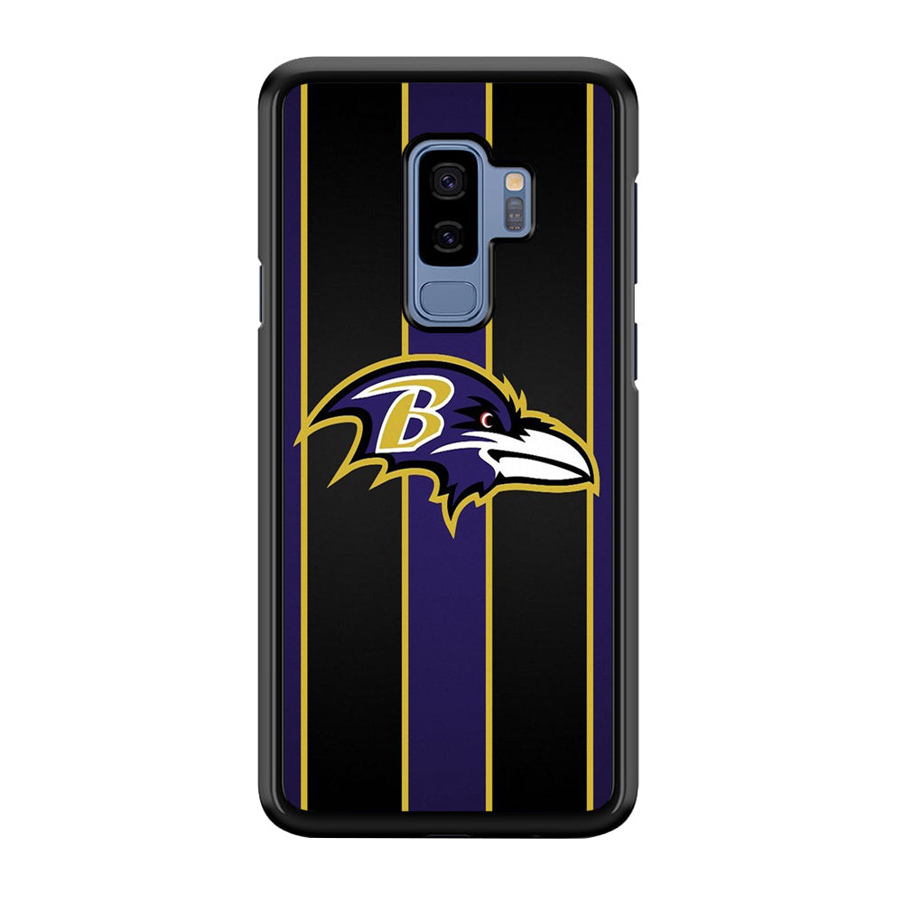 NFL Baltimore Ravens 001 Samsung Galaxy S9 Plus Case-Phone Case-Rubber Black (2D Case)-Altracase