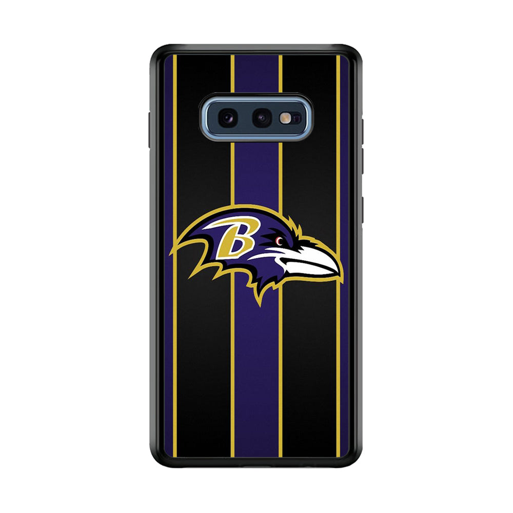 NFL Baltimore Ravens 001 Samsung Galaxy S10E Case-Phone Case-Rubber Black (2D Case)-Altracase